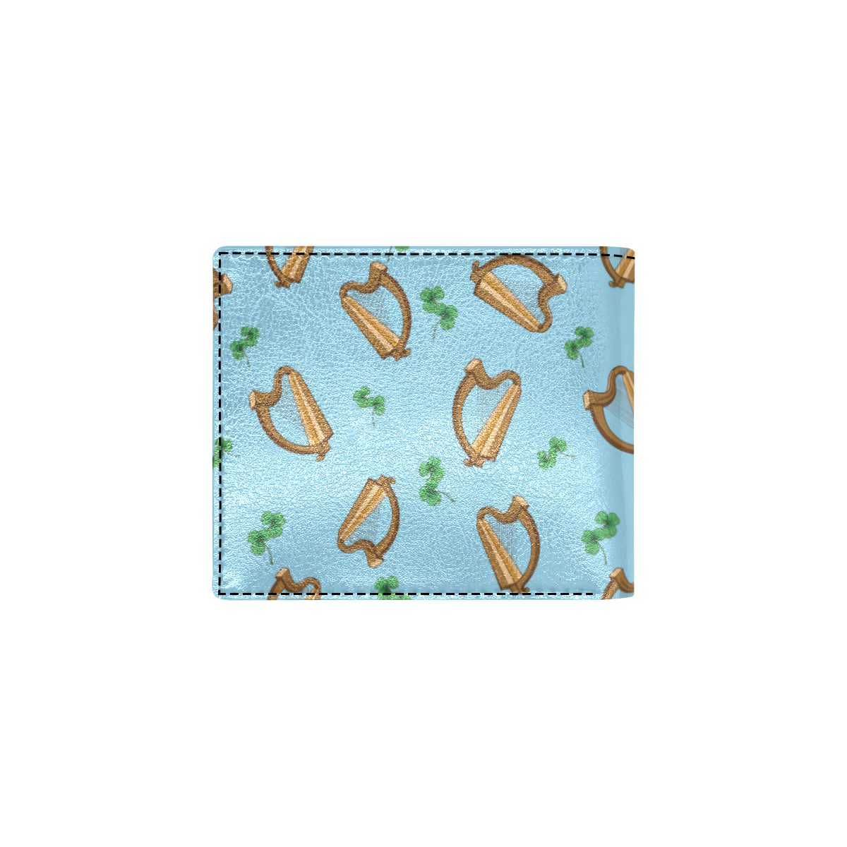 Harp Pattern Print Design 01 Men's ID Card Wallet