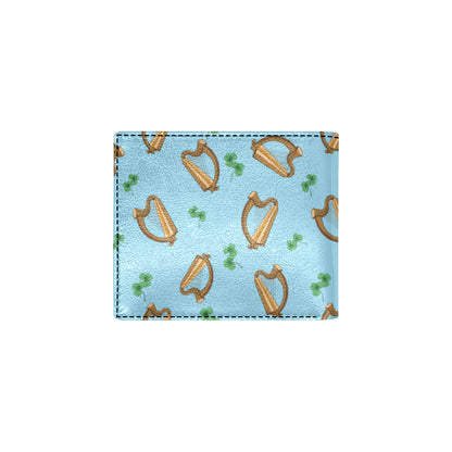 Harp Pattern Print Design 01 Men's ID Card Wallet