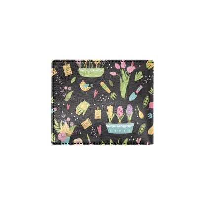Gardening Pattern Print Design G03 Men's ID Card Wallet