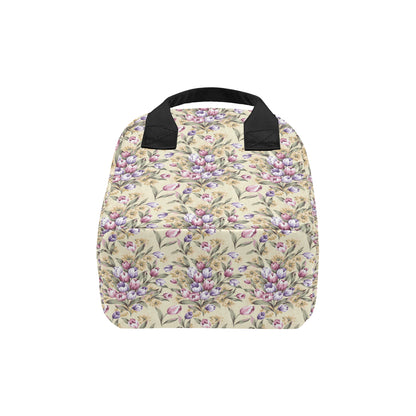 Tulip Pattern Print Design TP04 Insulated Lunch Bag