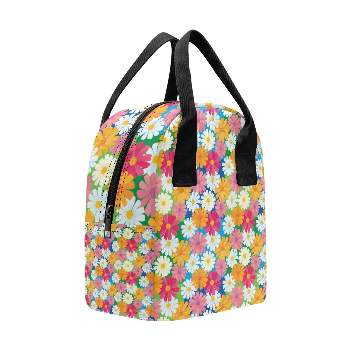 Daisy Pattern Print Design DS05 Insulated Lunch Bag