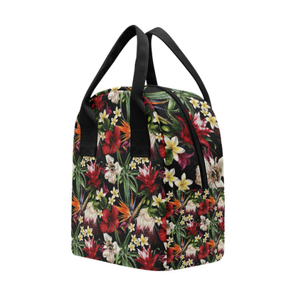 Summer Floral Pattern Print Design SF03 Insulated Lunch Bag
