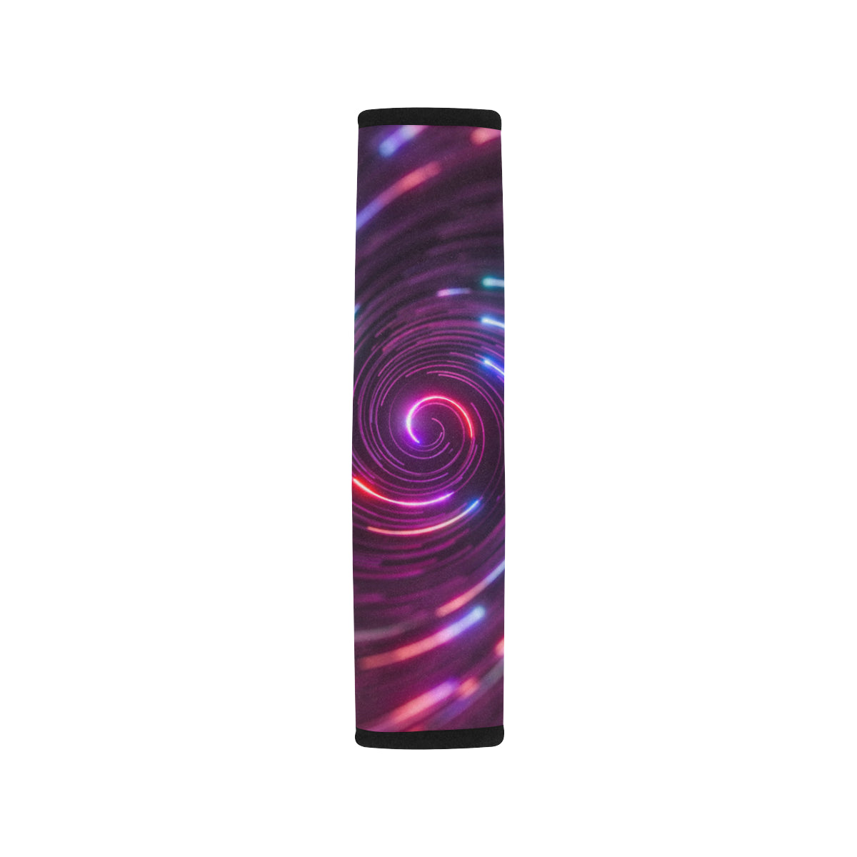 Vortex Twist Swirl Purple Neon Print Car Seat Belt Cover