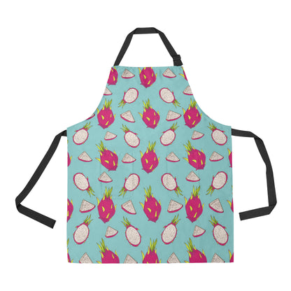 Dragonfruit Pattern Print Design DF01 Apron with Pocket