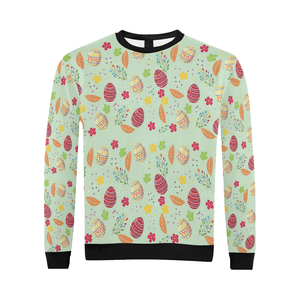 Easter Eggs Pattern Print Design RB07 Men Long Sleeve Sweatshirt