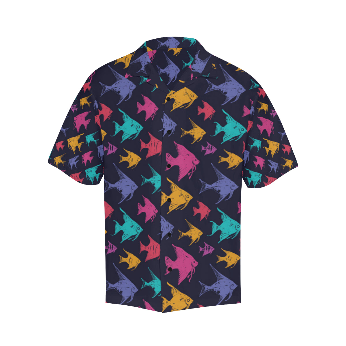 Angelfish Colorful Pattern Print Design 03 Men's Hawaiian Shirt
