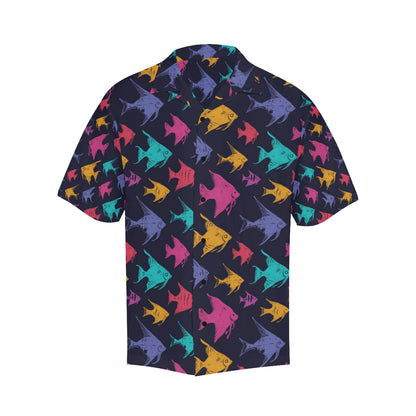 Angelfish Colorful Pattern Print Design 03 Men's Hawaiian Shirt