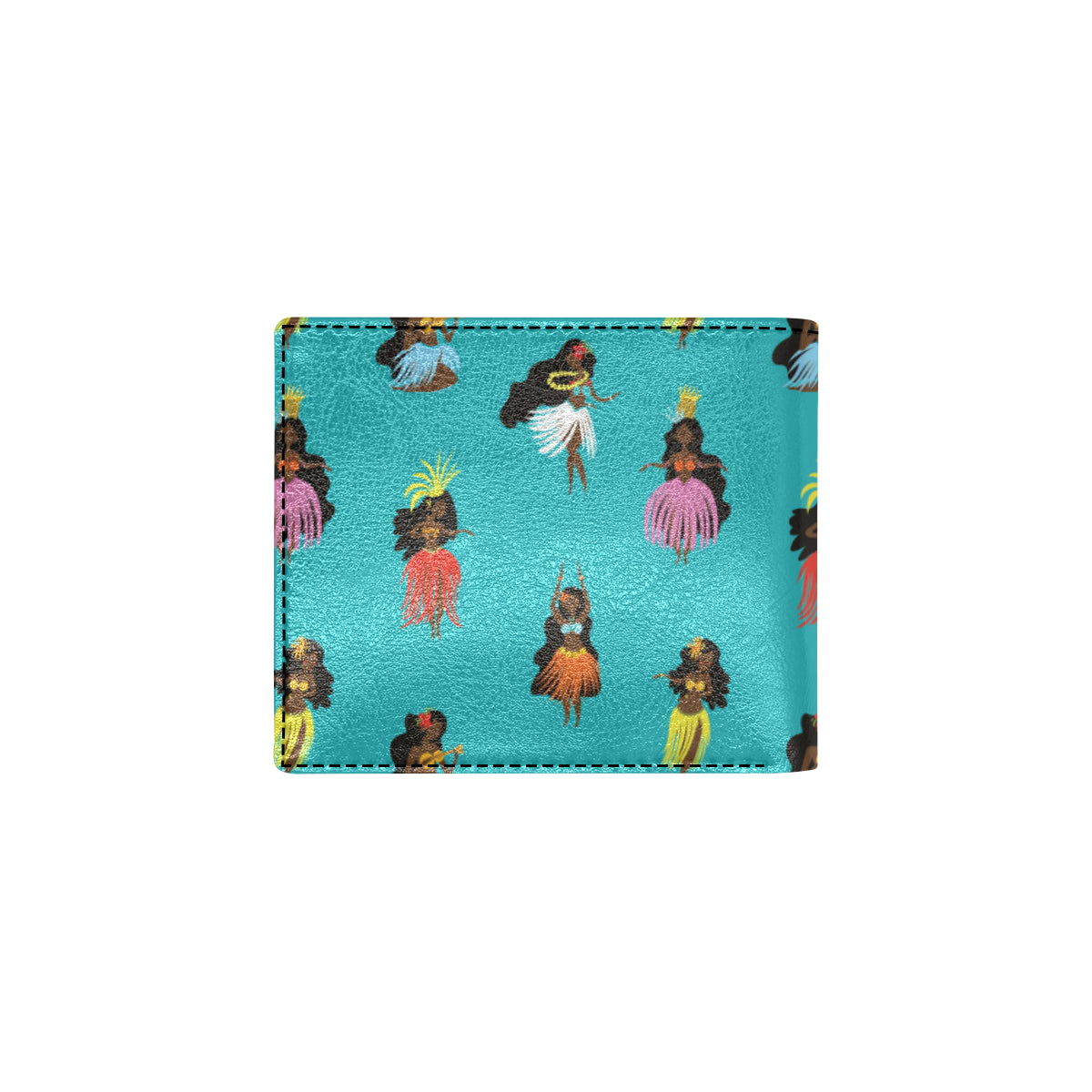 Hula Dancers Pattern Print Design 04 Men's ID Card Wallet