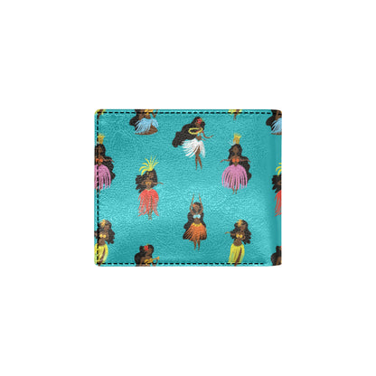 Hula Dancers Pattern Print Design 04 Men's ID Card Wallet