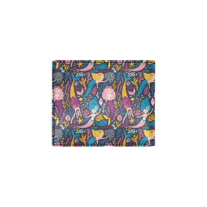 Mermaid Pattern Print Design 08 Men's ID Card Wallet
