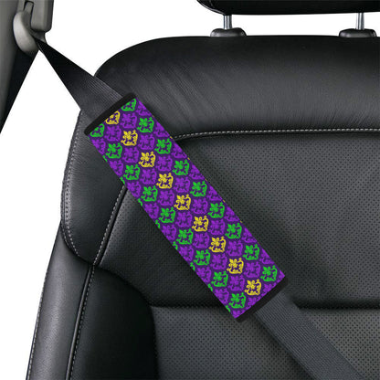 Mardi Gras Pattern Print Design 02 Car Seat Belt Cover