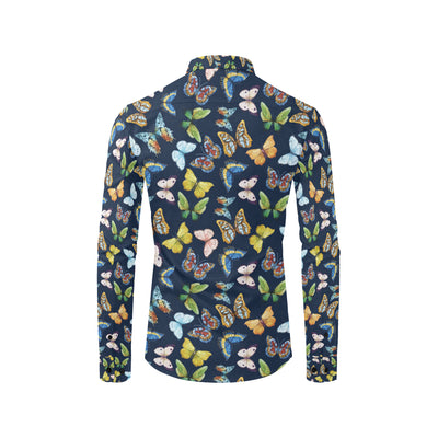 Butterfly Beautiful Print Pattern Men's Long Sleeve Shirt