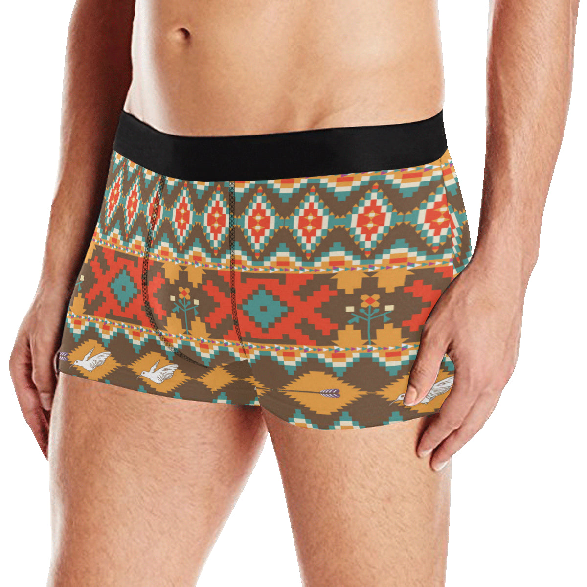 Native Pattern Print Design A01 Men's Boxer Briefs