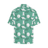 Arctic Fox Pattern Print Design Men's Hawaiian Shirt