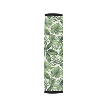 Palm Leaves Pattern Print Design PL014 Car Seat Belt Cover