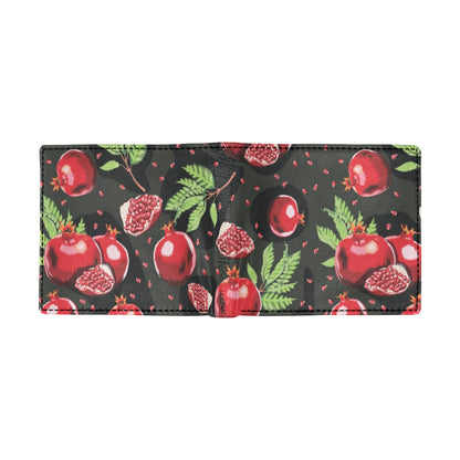 Pomegranate Pattern Print Design PG06 Men's ID Card Wallet