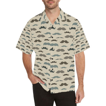 Mustache Pattern Print Design A01 Men's Hawaiian Shirt