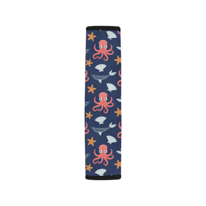 Octopus Pattern Print Design A04 Car Seat Belt Cover