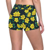 Daffodils Pattern Print Design DF03 Yoga Shorts