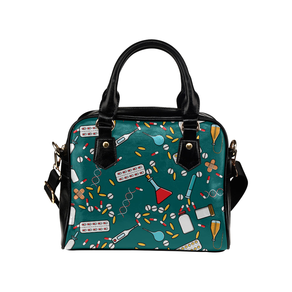 Nurse Pattern Print Design A05 Shoulder Handbag