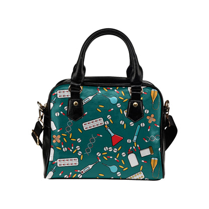 Nurse Pattern Print Design A05 Shoulder Handbag