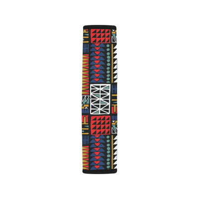 Kente Pattern Print Design 02 Car Seat Belt Cover