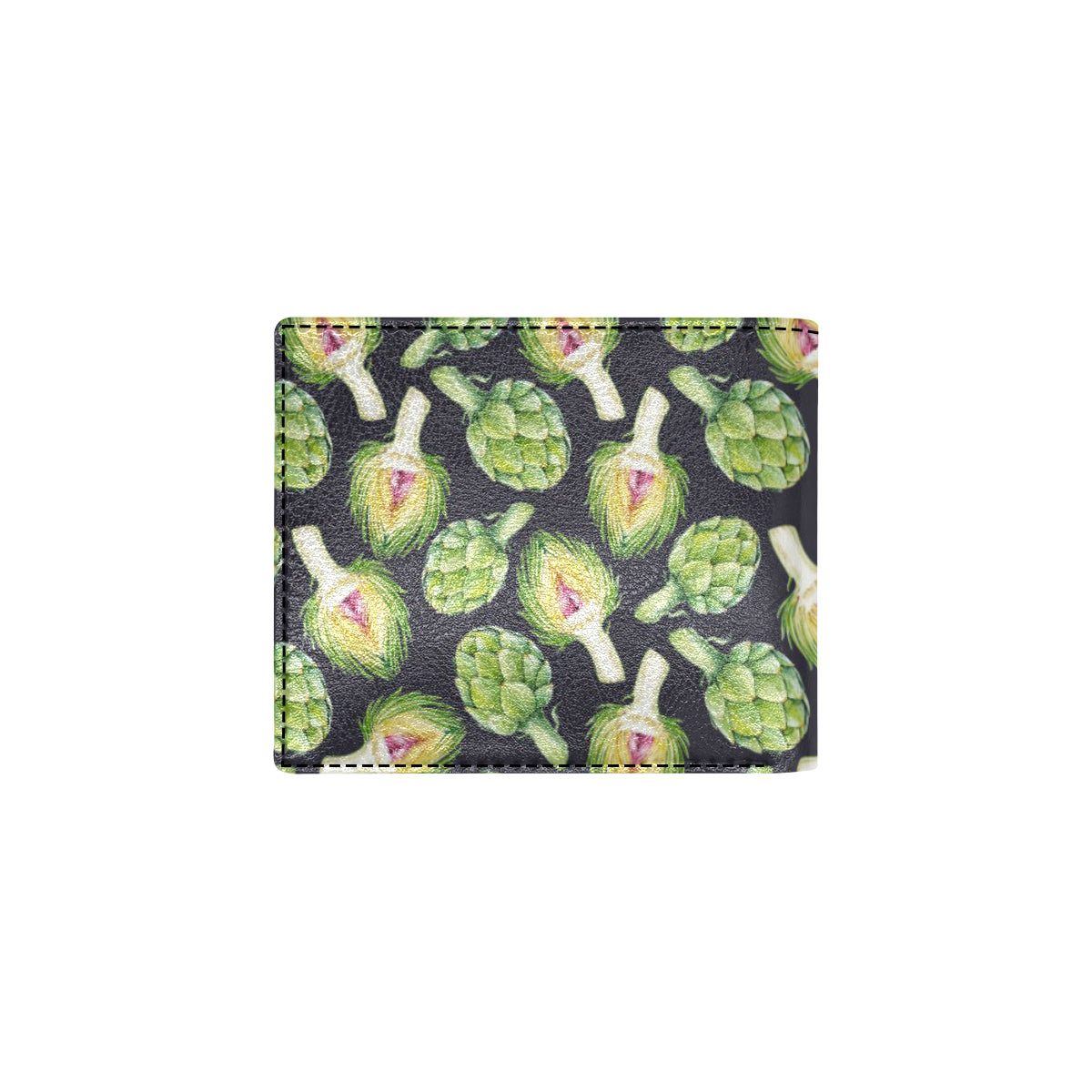 Artichoke Pattern Print Design 01 Men's ID Card Wallet