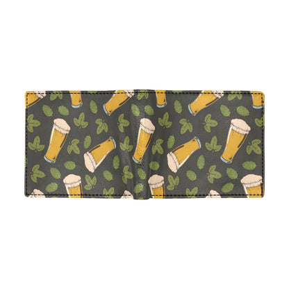 Beer Iris Pattern Print Design 02 Men's ID Card Wallet