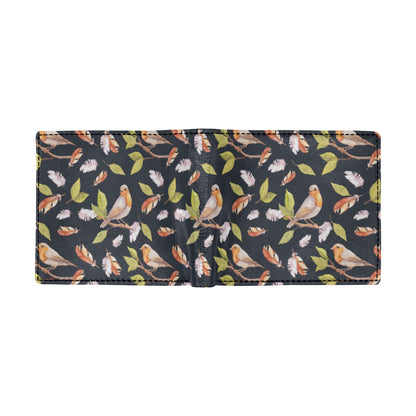 Birds Pattern Print Design 02 Men's ID Card Wallet
