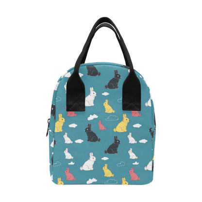 Rabbit Pattern Print Design RB014 Insulated Lunch Bag
