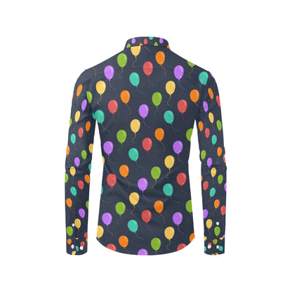 Ballon Colorful Pattern Print Design 03 Men's Long Sleeve Shirt