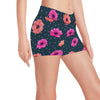 Anemone Pattern Print Design AM08 Yoga Shorts