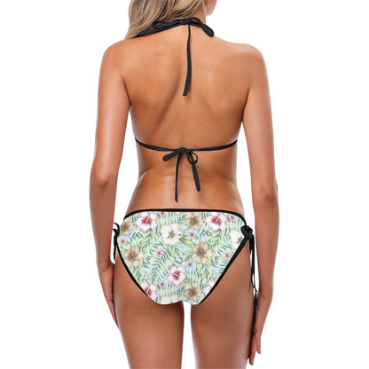 Tropical Flower Pattern Print Design TF05 Bikini
