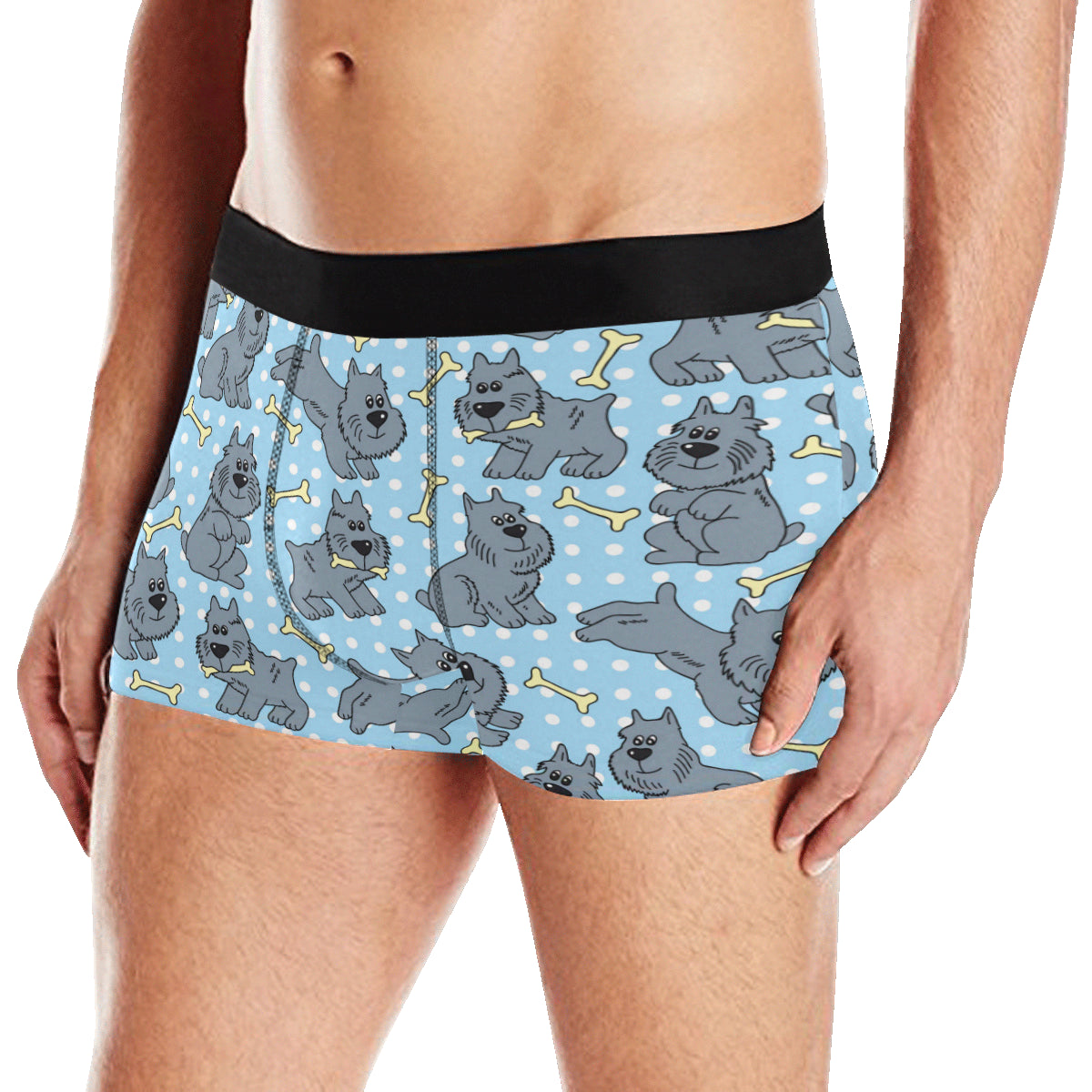 Schnauzers Pattern Print Design A02 Men's Boxer Briefs