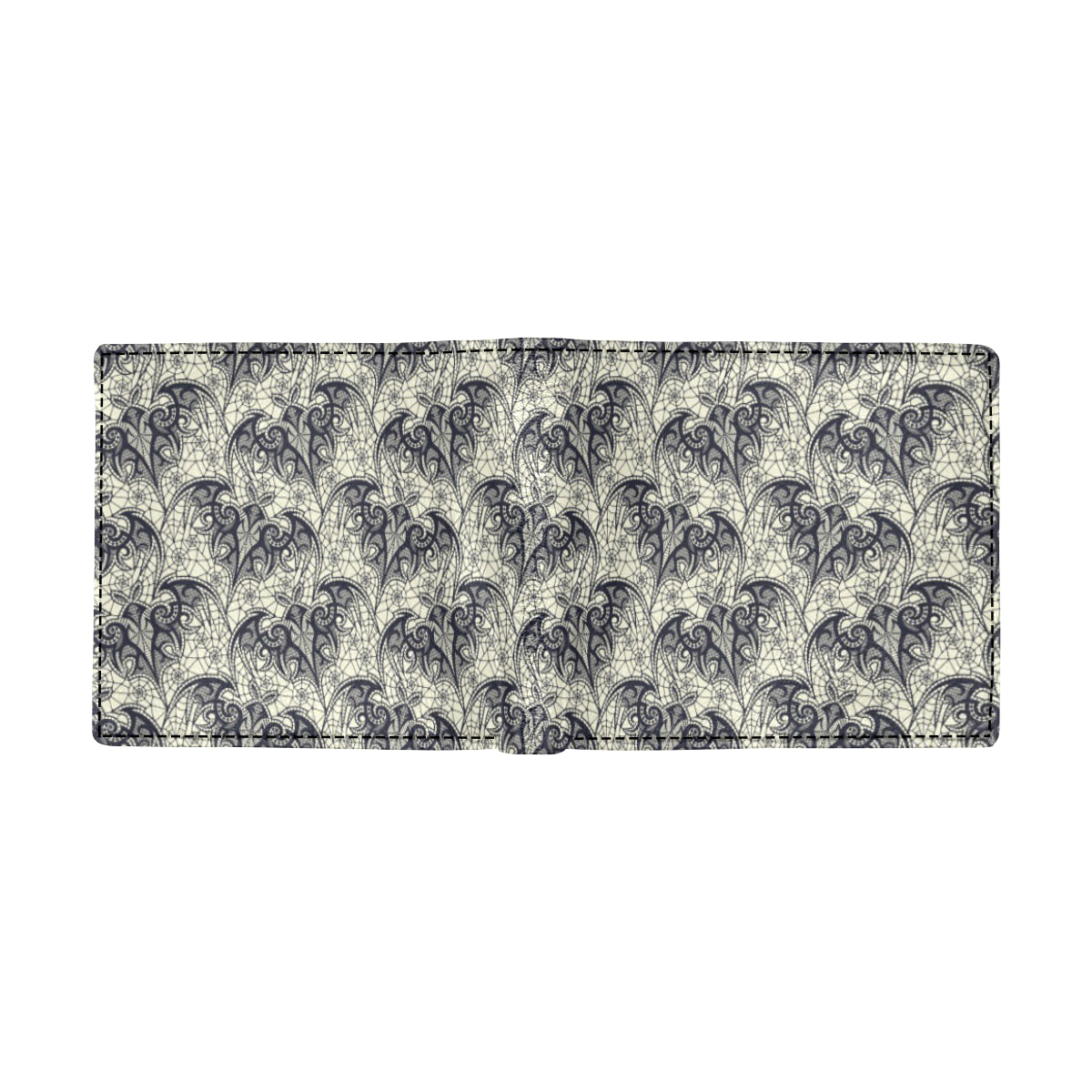 Bat Tribal Pattern Print Design 06 Men's ID Card Wallet