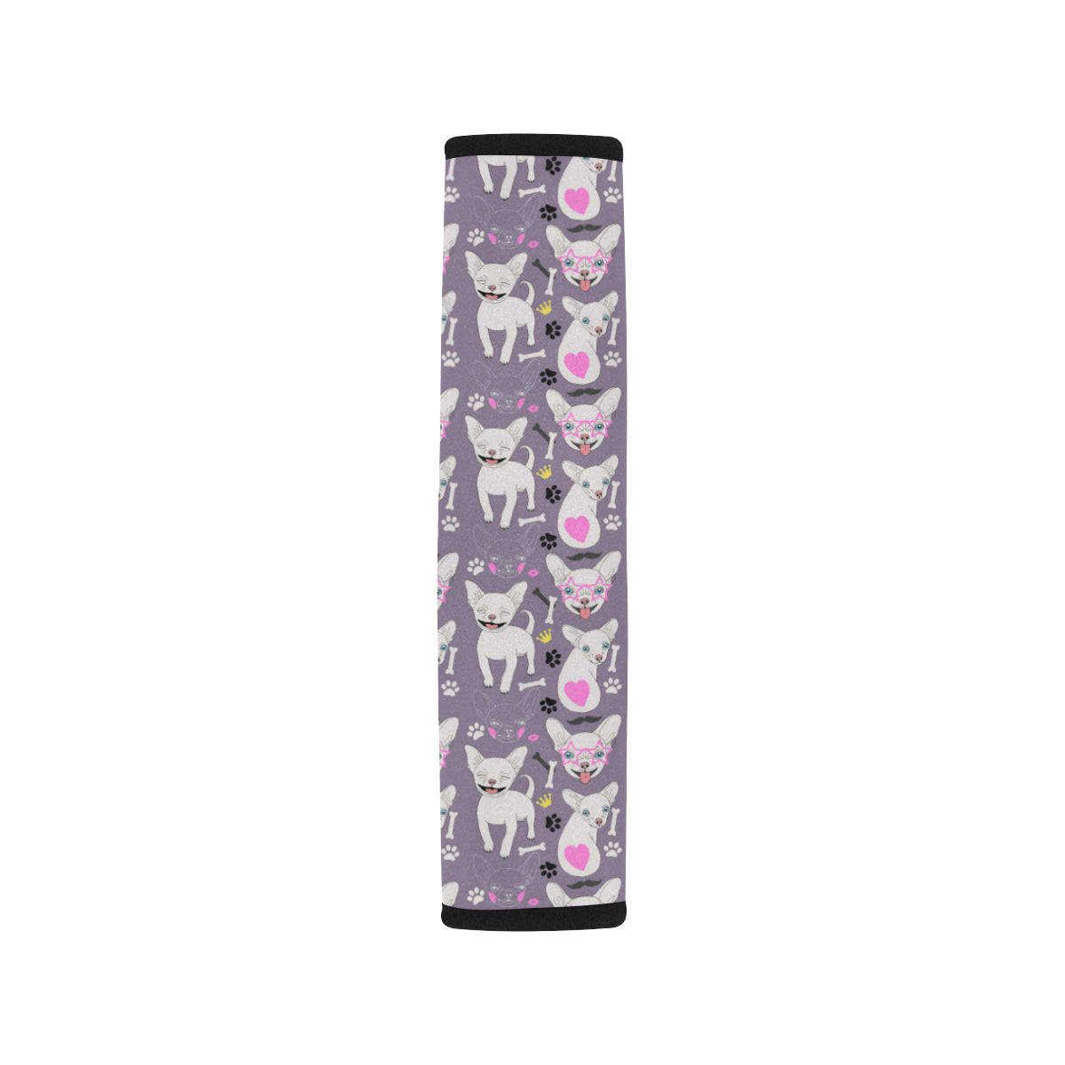Chihuahua Happy Pattern Car Seat Belt Cover