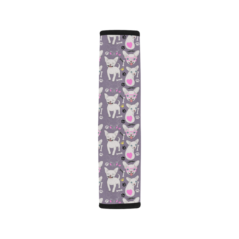 Chihuahua Happy Pattern Car Seat Belt Cover