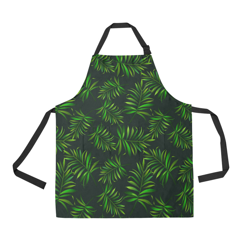 Rainforest Pattern Print Design RF03 Apron with Pocket