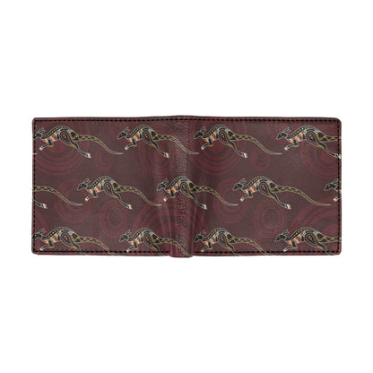 Kangaroos Pattern Print Design 05 Men's ID Card Wallet