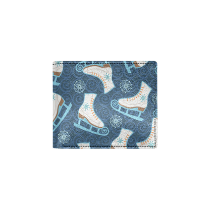 Ice Skate Pattern Print Design 01 Men's ID Card Wallet
