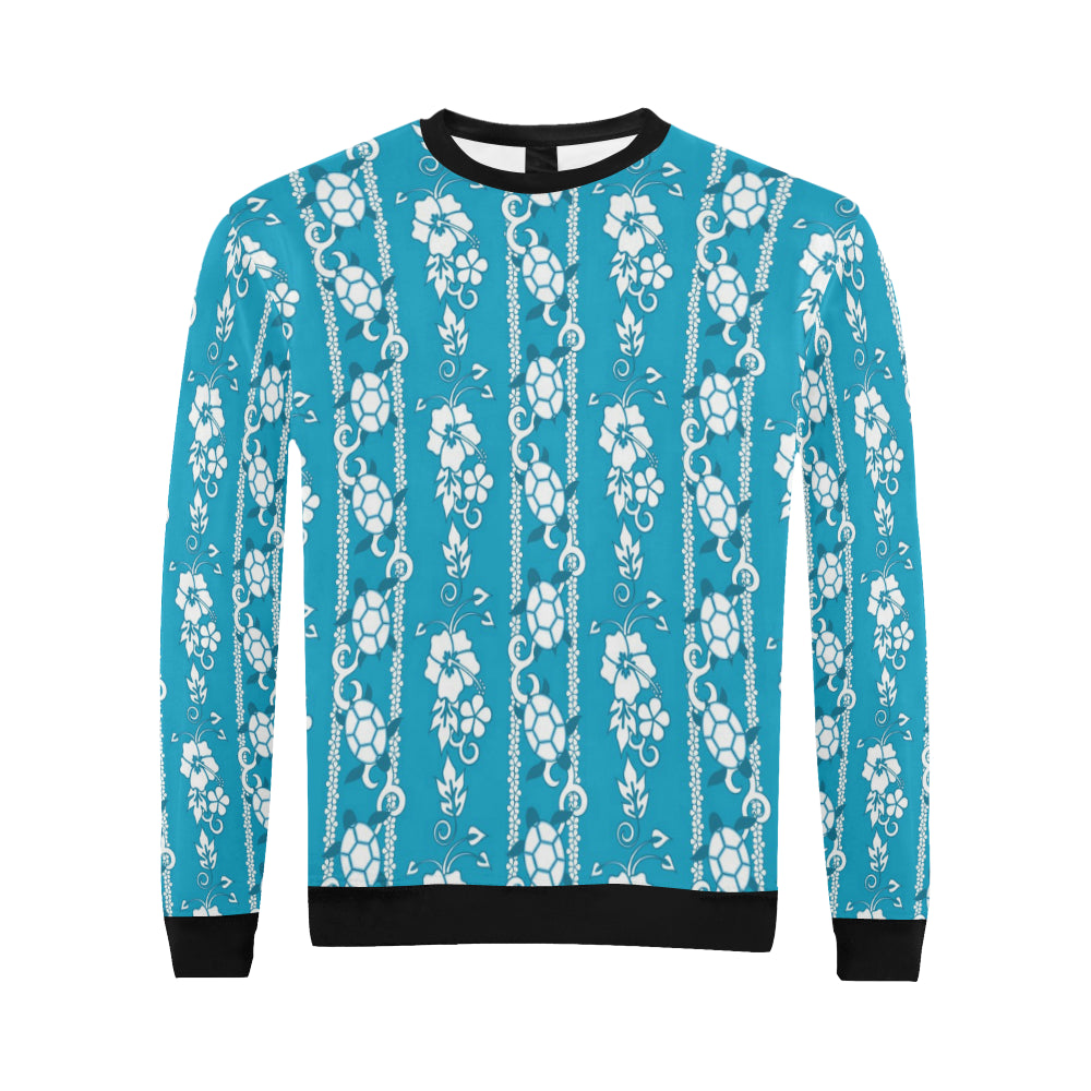 Hawaiian Themed Pattern Print Design H025 Men Long Sleeve Sweatshirt