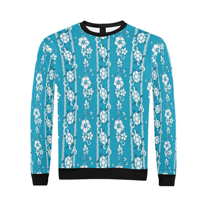 Hawaiian Themed Pattern Print Design H025 Men Long Sleeve Sweatshirt