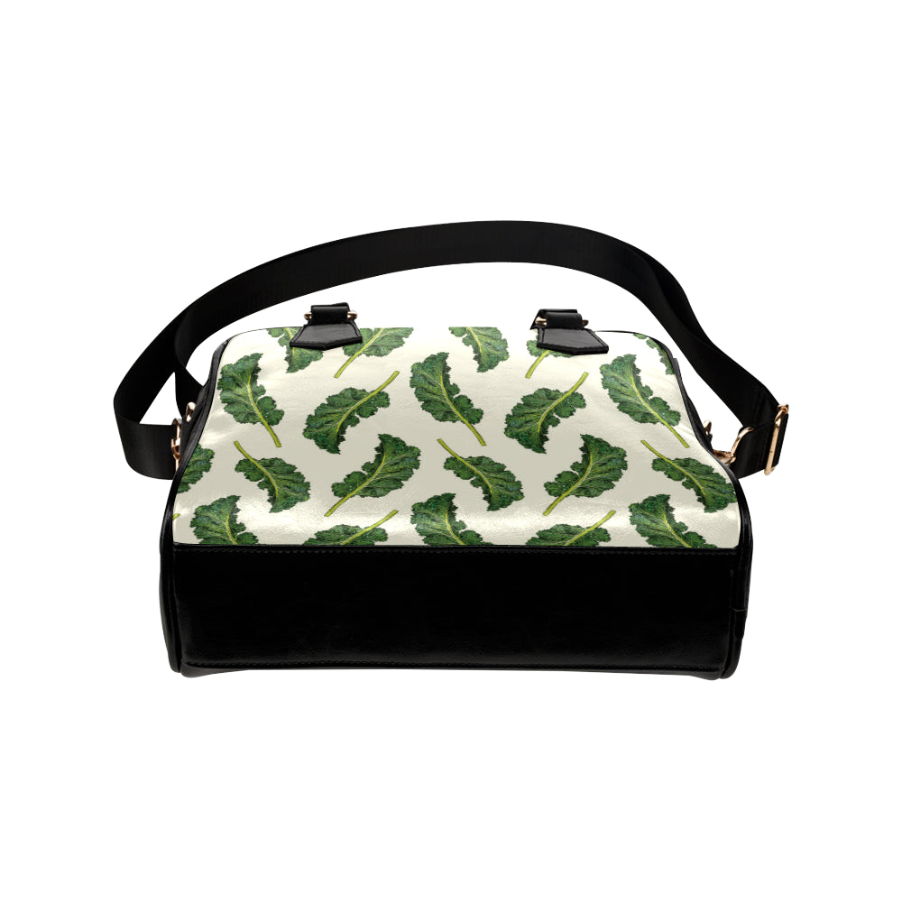 Kale Pattern Print Design 03 Shoulder Handbag