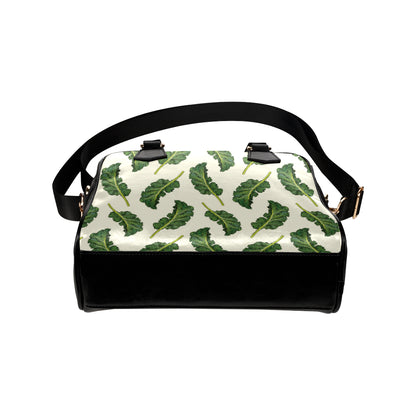 Kale Pattern Print Design 03 Shoulder Handbag