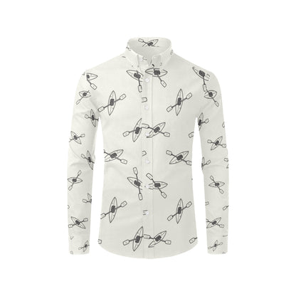 Kayak Pattern Print Design 01 Men's Long Sleeve Shirt