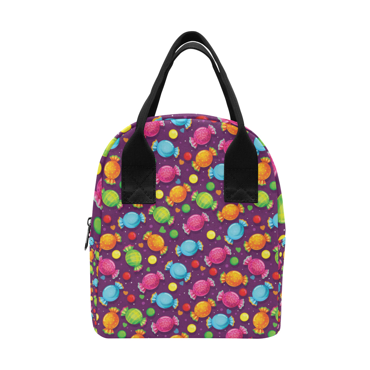 Candy Pattern Print Design CA05 Insulated Lunch Bag