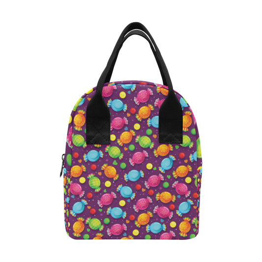 Candy Pattern Print Design CA05 Insulated Lunch Bag