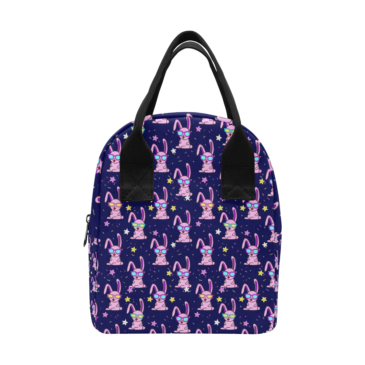 Rabbit Baby Pattern Print Design RB015 Insulated Lunch Bag