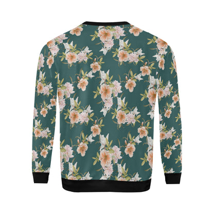 Iris Pattern Print Design IR01 Men Long Sleeve Sweatshirt