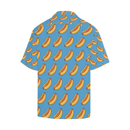 Hot Dog Pattern Print Design 02 Men's Hawaiian Shirt